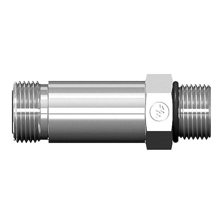 World Wide Fittings Male Flat Face O-Ring to Male O-Ring Boss Adjustable Stud Straight - Long 4316X10X12